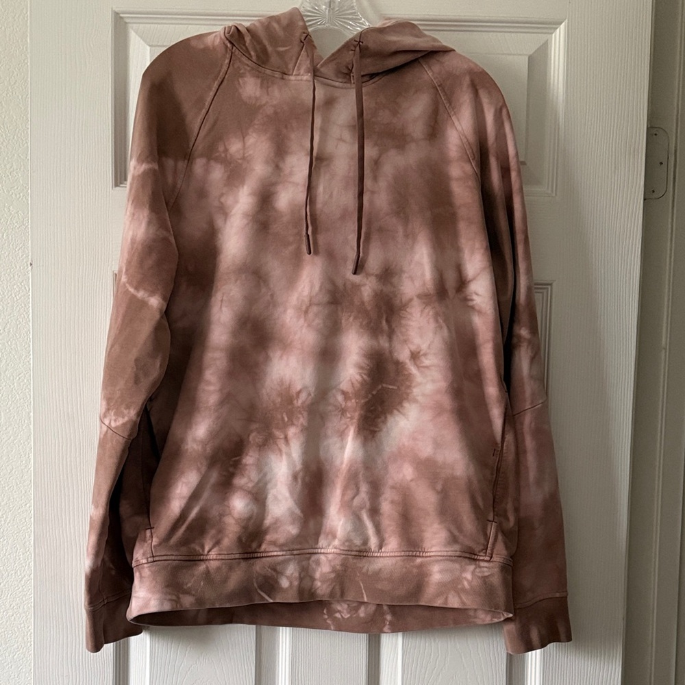 Lululemon City Sweat Pullover Hoodie in Clay Tie Dye Size Large